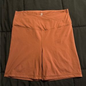 90 Degree By Reflex High Waist Power Flex Yoga Shorts W/  Tummy Control